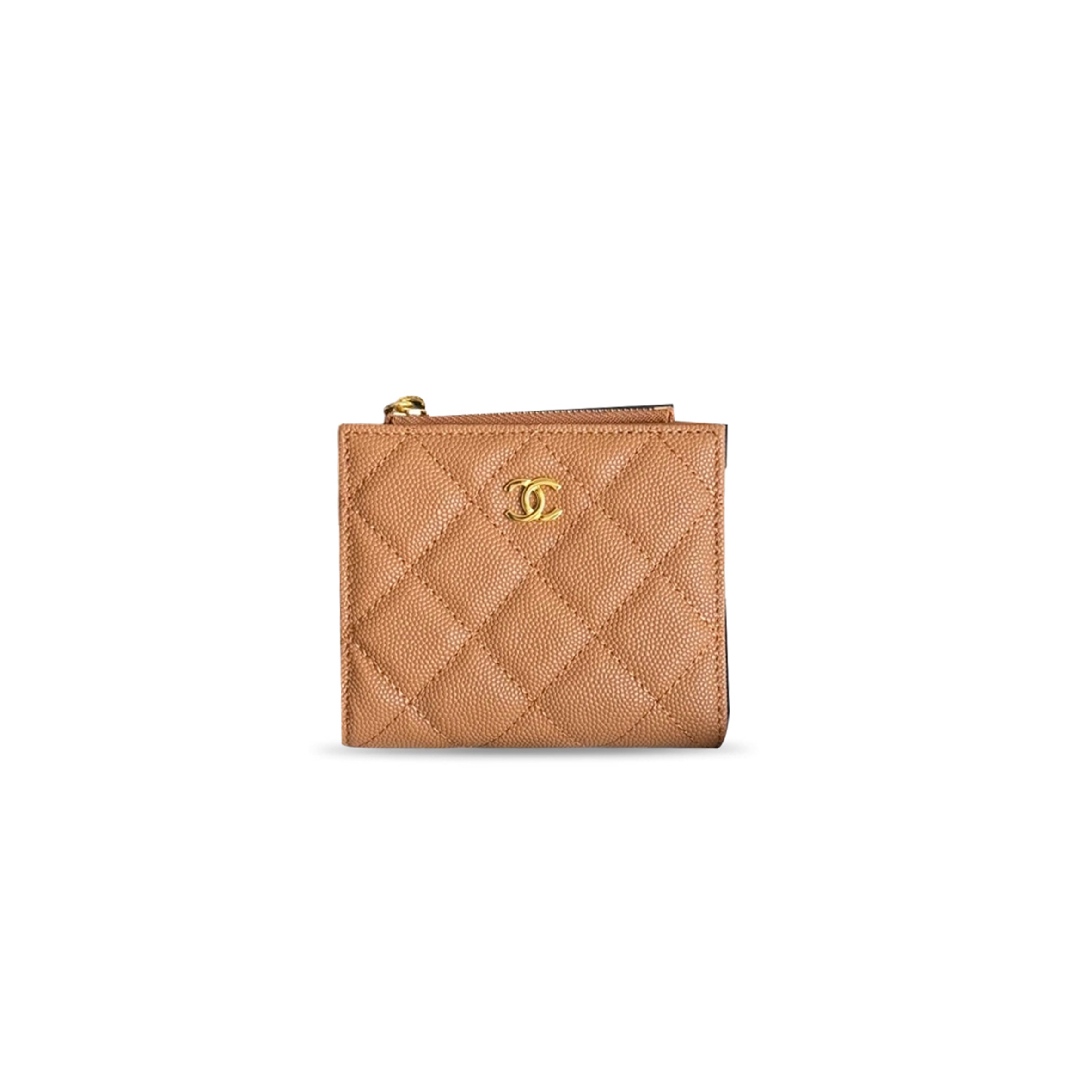 CHANEL CAVIAR QUILTED LEATHER ZIP-AROUND SHORT WALLET AP3388 (11*10*2cm)